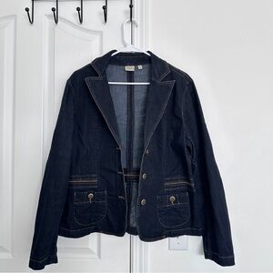 Cleo Dark Blue Denim Blazer